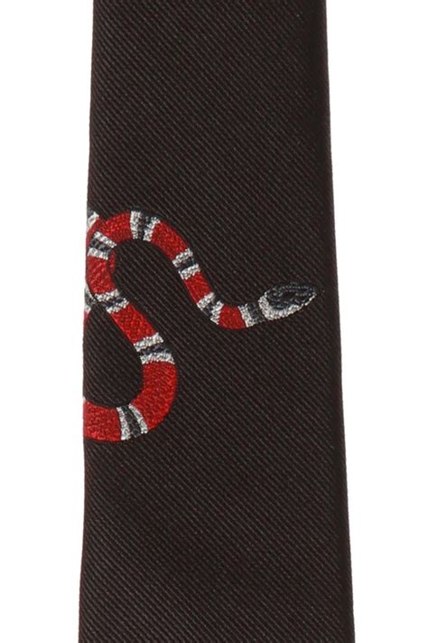 gucci necktie snake|gucci snake tie black.